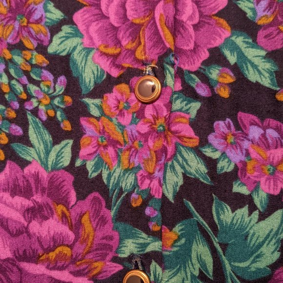 Dressing for Two Vintage Teal & Purple Dress - Picture 4 of 4